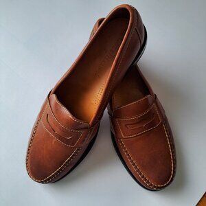 Cole Haan "Douglas" British Tan Penny Loafers Leather Men's 13D